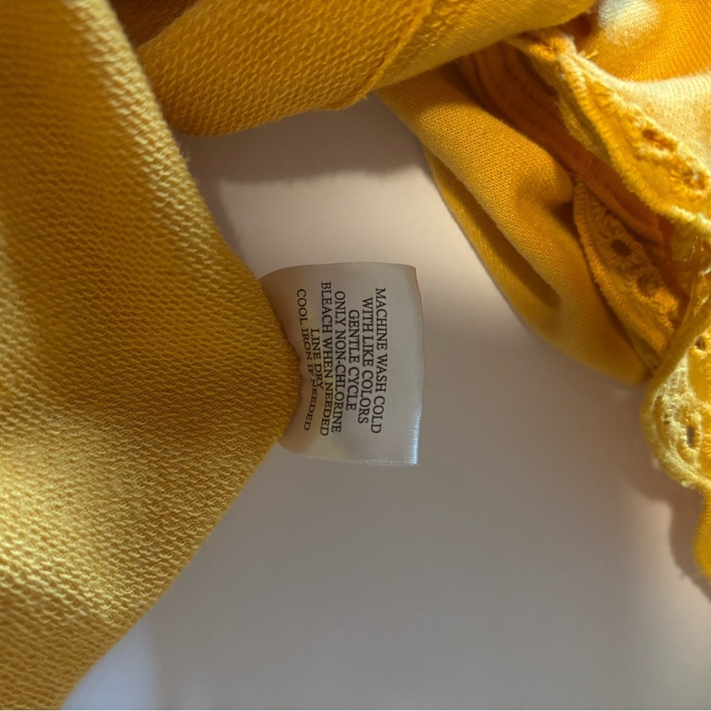 Como Vintage Mustard Midi Dress with Ruffle Sleeves - Picture 9 of 9